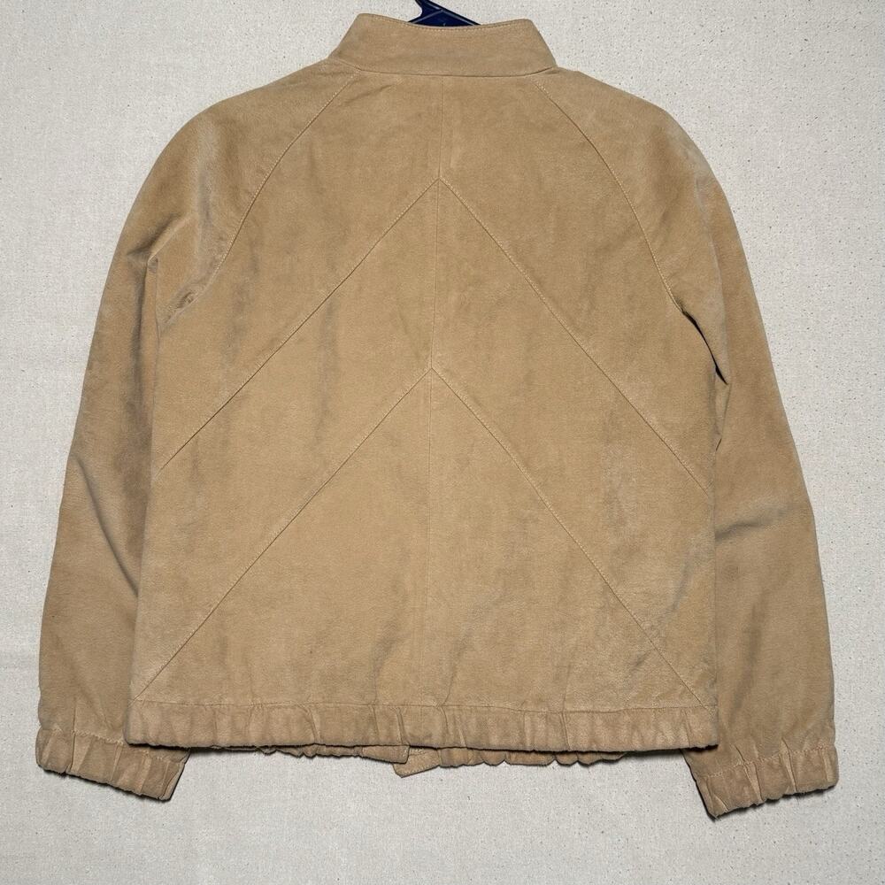 Vintage Rare 1960s Kings Road Tan Suede Zip Up Jacket Made in New Zealand Sz M - Picture 2 of 4